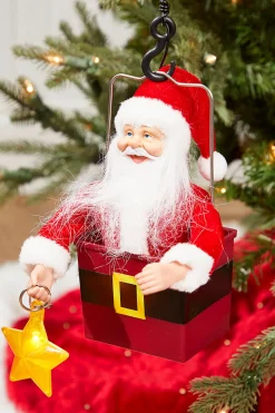 43" Mr. Christmas Animated Santa's Crane