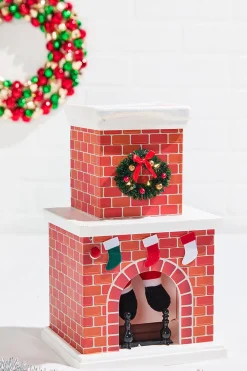 16" Mr. Christmas Santa in Chimney
