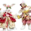 13" - 15" Mr & Mrs Cotton Tail Rabbit, Set of 2 - Mark Roberts