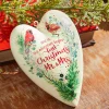 5.5" Mr. & Mrs. Heart Ornament