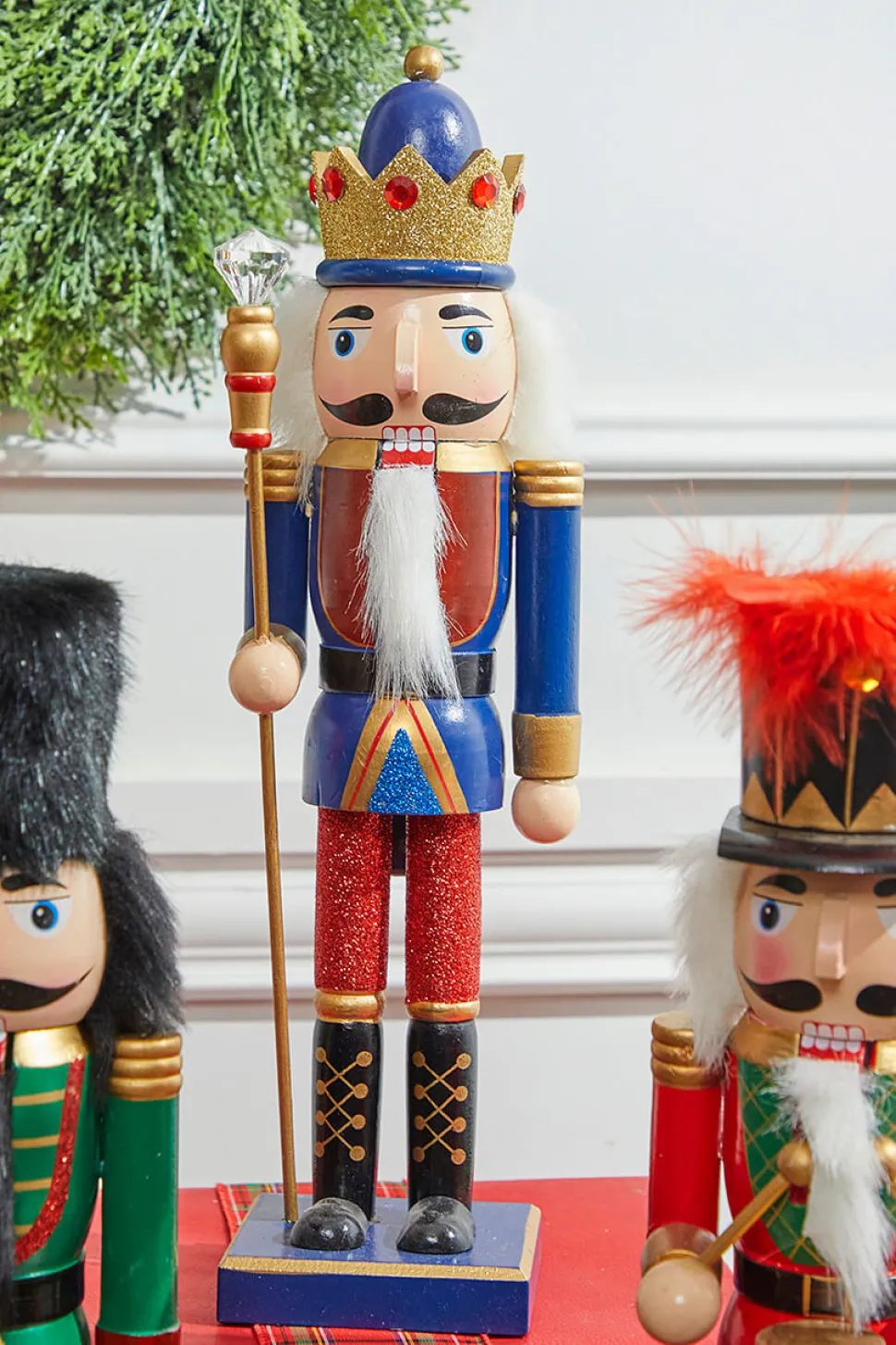 14” Multi-Colored Glitter Nutcracker