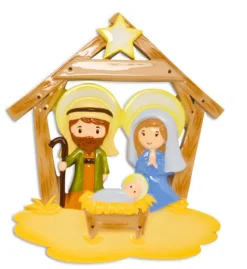 5" Nativity Customizable Ornament