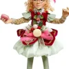 14" North Pole Pretty in Pink Elf, Small - Mark Roberts