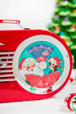 10" North Pole Radio Red