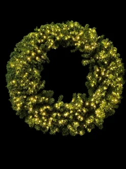 60" Norway Pine Wreath 960T/400L WW LED WL/UL