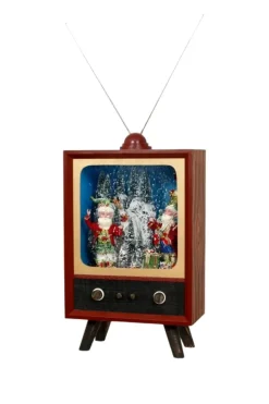 23" Old Fashioned TV with Elves - Mark Roberts