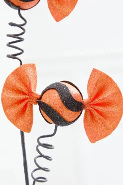 23" Orange Glitter Halloween Candy Spray