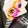 13" Orange & Pink Eyes Cream Ornament