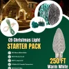 250' Outdoor Christmas Lighting Kit - Warm White