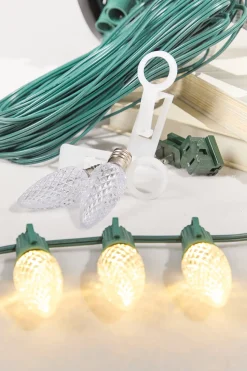 100' Outdoor Christmas Lighting Kit - Warm White