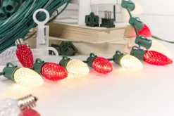 500' Outdoor Christmas Lighting Kit - Warm White/Red