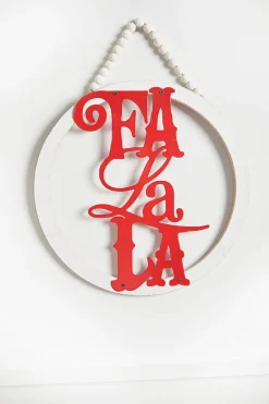12" Oversized Wood Ornament