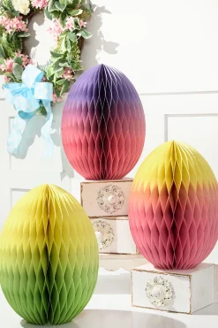14" Paper Honeycomb Ombre Egg