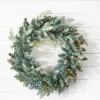 22" Park Hill Frosted Blue Spruce LED Wreath