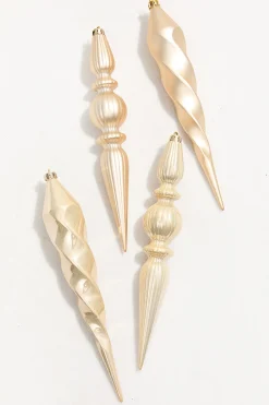 12" Pearl Finial Boxed - Set of 4