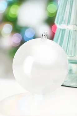 4" Pearl Iridescent Ball Ornament