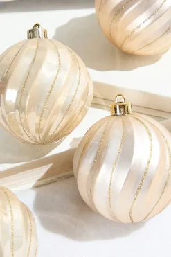 3" Pearl Shatterproof Boxed - Set of 6