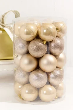 3" Pearl Shatterproof Ornament Tub