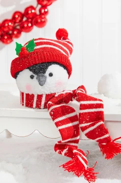6" Penguin Head Ornament