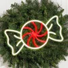 10.6" Peppermint Round Candy Lit Neon Sign