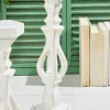 13"-16” Pillar Wood Candle Holder Set