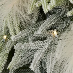 7.5' Pine and Pampas Artificial Christmas Tree with 550 Warm White LED Lights