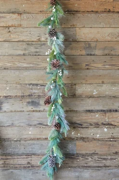 6’ Pine Berry Bell Garland