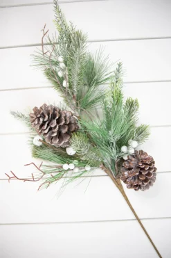 29" Pine Berry Bell Spray