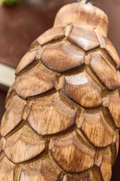 5.75" Pinecone Wood Ornament