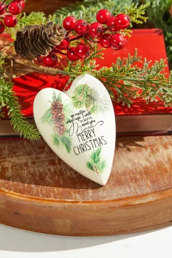 5.5" Pine Heart Ornament