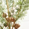 30" Pine Leaf Berry Spray