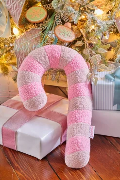 Pink Candy Cane Pillow