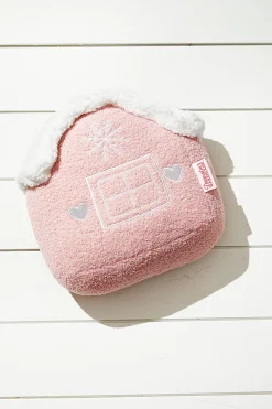 Pink Gingerbread House Pillow