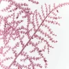 35" Pink Glitter Fern Spray