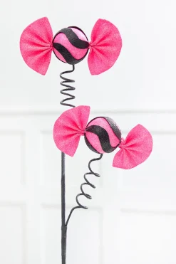 23" Pink Glitter Halloween Candy Spray