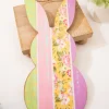 10" Pink/Lavender/Yellow/Green Pattern Rabbit