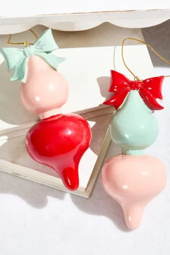 5.25" Pink Pop Finial Ornament