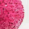 8" Pink Sequin Ball Ornament