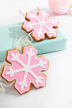 28” Pink Snowflake Cookie Spray