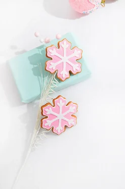 28” Pink Snowflake Cookie Spray