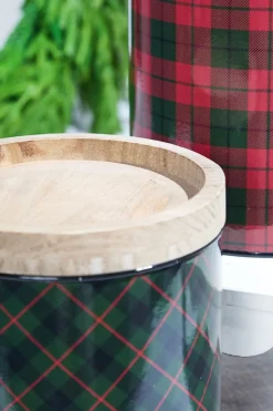 Plaid Canister - Set of 2