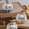 4" Plaid Harvest Pumpkin