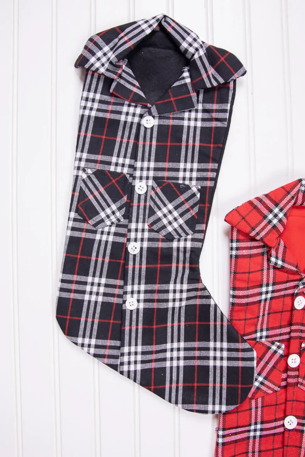 20” Plaid Lumberjack Shirt Stocking