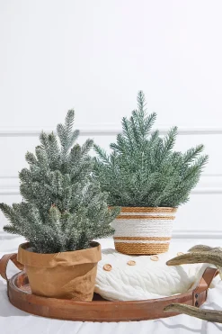 18” Plastic Tree in Basket