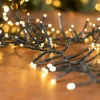 25' Platinum Elite Cluster Lights - 760L Warm White (Black Cord)
