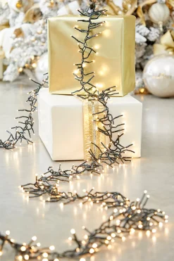 25' Platinum Elite Cluster Lights - 760L Warm White (Green Cord)