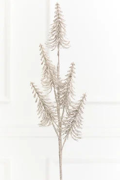 29" Platinum Glitter Tree Spray