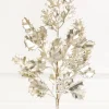 27" Platinum Holly Berry Stem