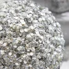 5” Platinum Sequins & Jewels Ball Ornament