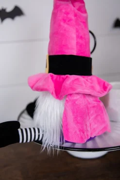 22” Plush Witch Gnome - Pink